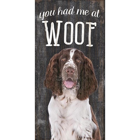 Load image into Gallery viewer, Fan Creations 6x12 Pet Springer Spaniel You Had Me At Woof 6x12
