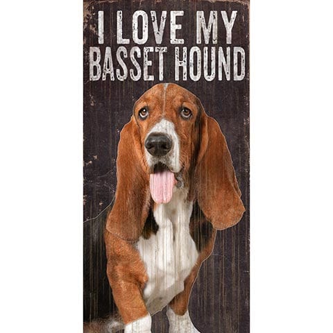 Fan Creations 6x12 Pet Basset Hound I Love My Dog 6x12