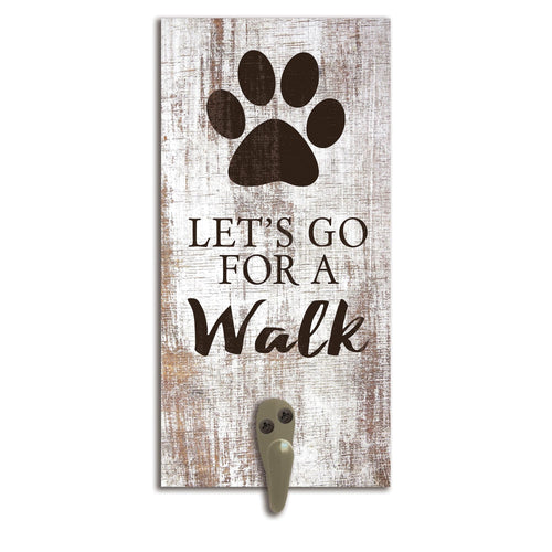 Fan Creations 6x12 Pet Let's go for a Walk Leash Holder 6x12