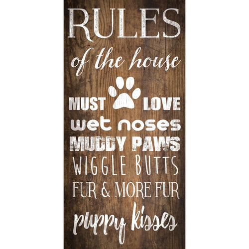 Fan Creations 6x12 Pet House Rules 6x12