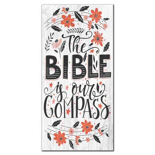 Fan Creations 6x12 Religious The Bible Is Our Compass 6x12