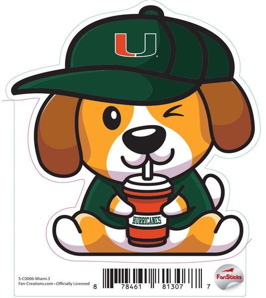 Fan Creations Decal Miami - NCAA 3inch Decal