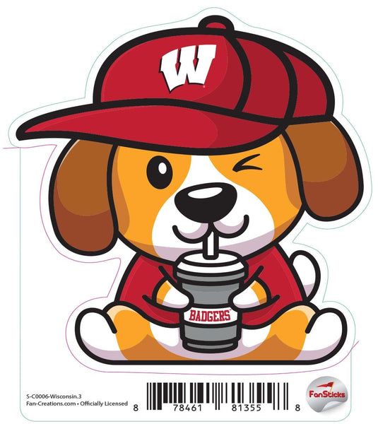 Fan Creations Decal Wisconsin - NCAA 3inch Decal