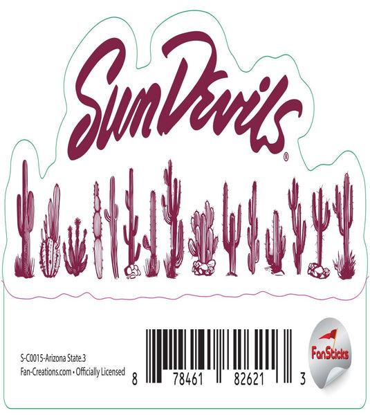 Fan Creations Decal Arizona State - NCAA 3inch Decal