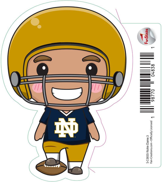 Fan Creations Decal Notre Dame - NCAA 3inch Decal
