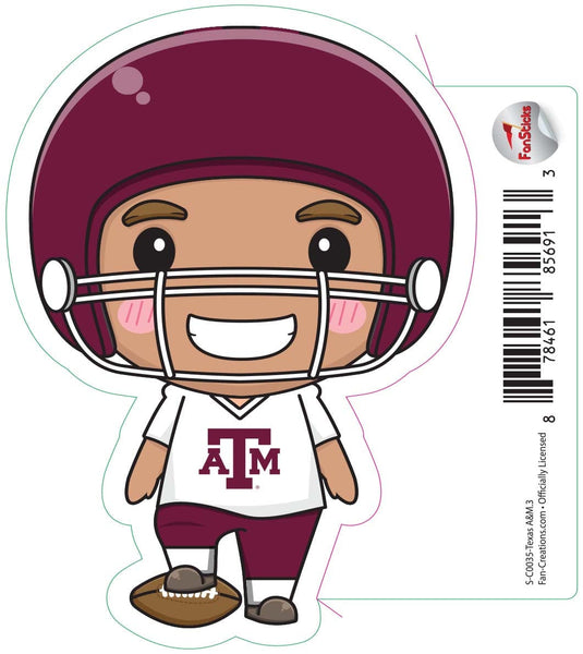 Fan Creations Decal Texas A&M - NCAA 3inch Decal