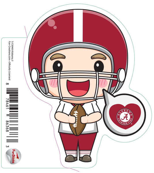Fan Creations Decal Alabama - NCAA 3inch Decal