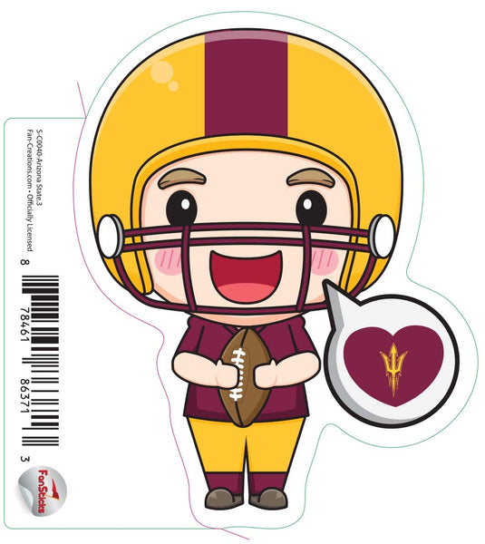 Fan Creations Decal Arizona State - NCAA 3inch Decal