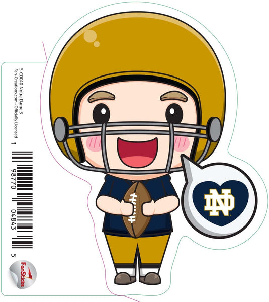 Fan Creations Decal Notre Dame - NCAA 3inch Decal