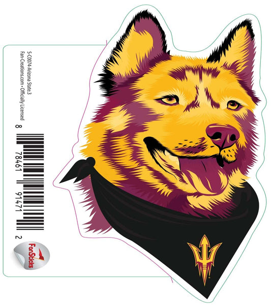 Fan Creations Decal Arizona-3- B - NCAA 3inch Decal