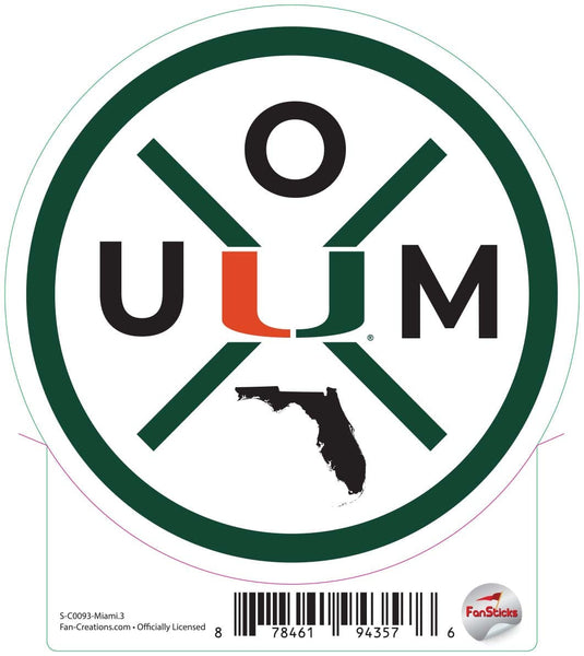 Fan Creations Decal Oklahoma - NCAA 3inch Decal