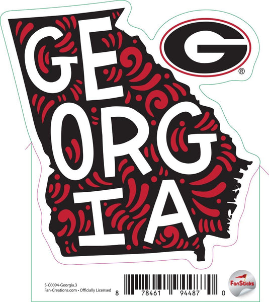 Fan Creations Decal Georgia - NCAA 3inch Decal