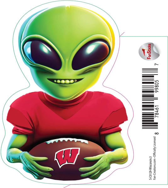 Fan Creations Decal Wisconsin - NCAA 3inch Decal