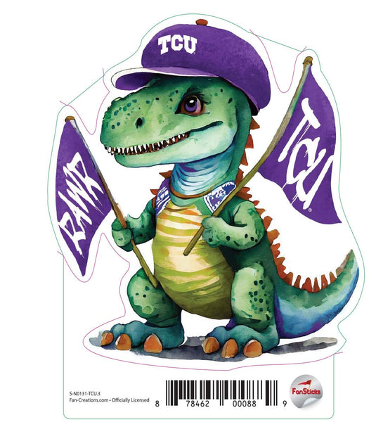 Fan Creations Decal TCU - NCAA 3inch Decal