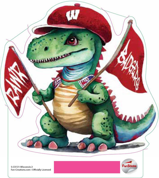 Fan Creations Decal Wisconsin - NCAA 3inch Decal
