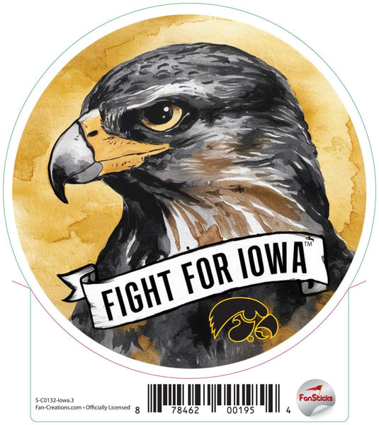 Fan Creations Decal Iowa - NCAA 3inch Decal