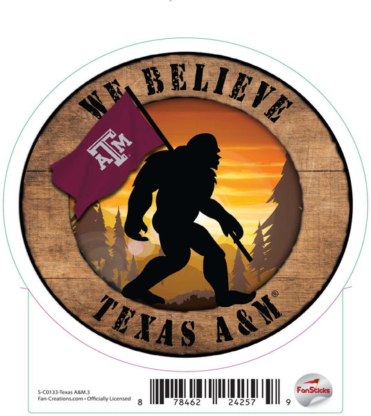 Fan Creations Decal Texas A&M - NCAA 3inch Decal