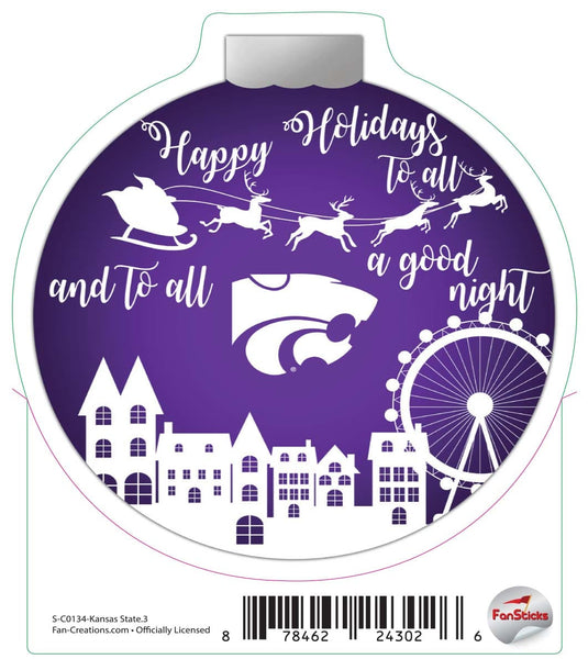 Fan Creations Decal Kansas State - NCAA 3inch Decal