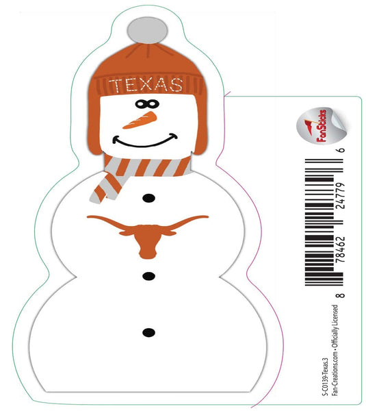 Fan Creations Decal Texas - NCAA 3inch Decal