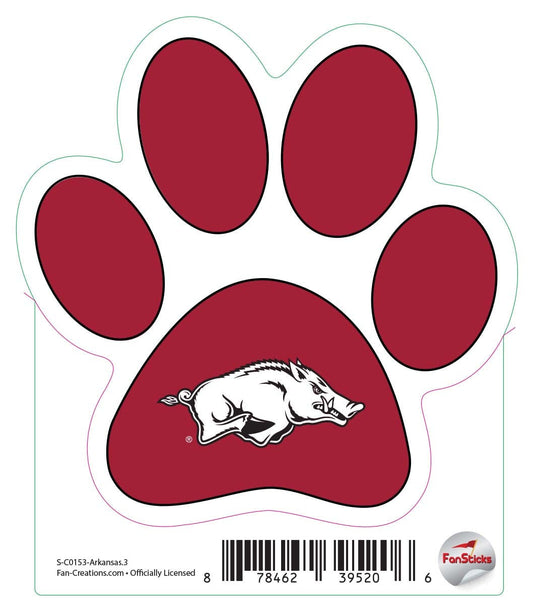 Fan Creations Decal Arkansas - NCAA 3inch Decal