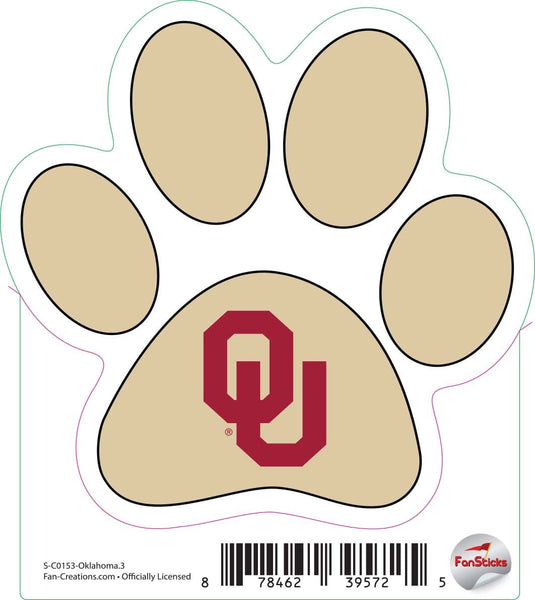 Fan Creations Decal Oklahoma - NCAA 3inch Decal