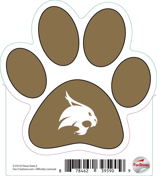 Fan Creations Decal Texas State - NCAA 3inch Decal