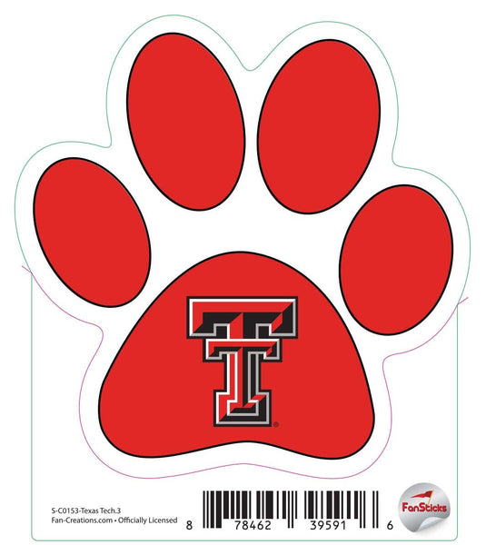 Fan Creations Decal Texas Tech - NCAA 3inch Decal