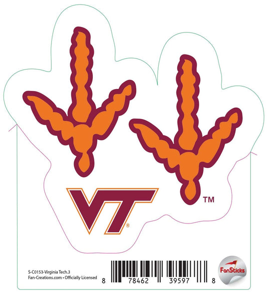 Fan Creations Decal Virginia Tech - NCAA 3inch Decal