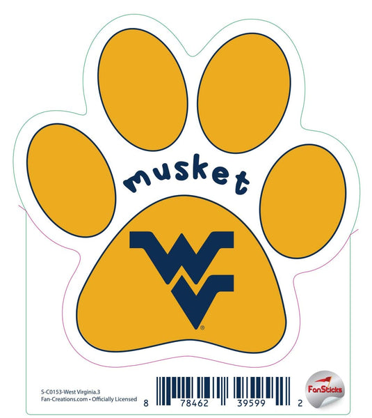 Fan Creations Decal West Virginia - NCAA 3inch Decal