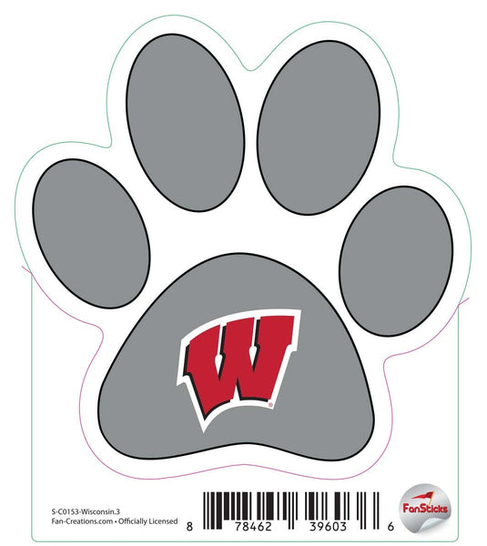 Fan Creations Decal Wisconsin - NCAA 3inch Decal