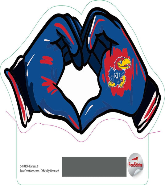Fan Creations Decal Kansas - NCAA 3inch Decal