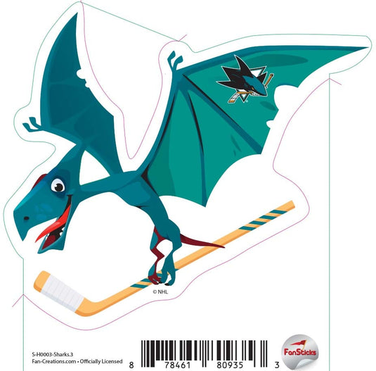 Fan Creations Decal Sharks - NHL 3 inch Decal