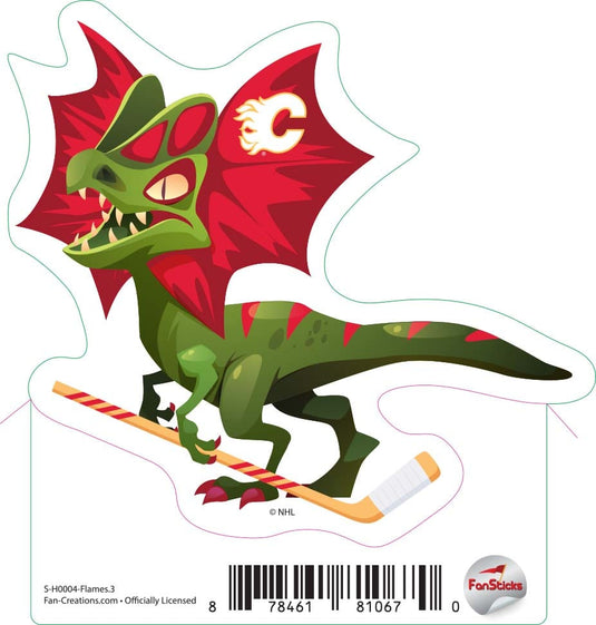 Fan Creations Decal Flames - NHL 3 inch Decal