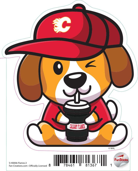 Fan Creations Decal Flames - NHL 3 inch Decal