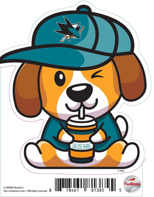 Fan Creations Decal Sharks - NHL 3 inch Decal