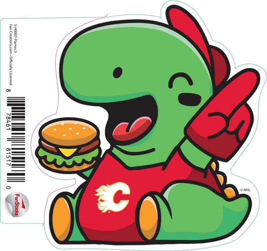 Fan Creations Decal Flames - NHL 3 inch Decal