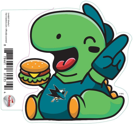Fan Creations Decal Sharks - NHL 3 inch Decal