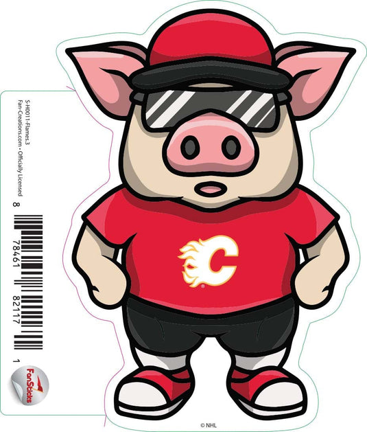 Fan Creations Decal Flames - NHL 3 inch Decal