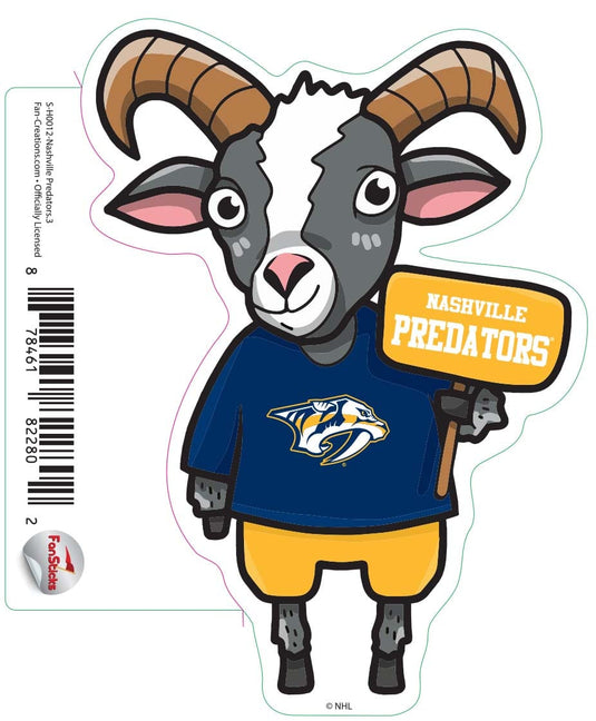 Fan Creations Decal Nashville Predators - NHL 3 inch Decal