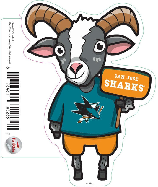 Fan Creations Decal Sharks - NHL 3 inch Decal