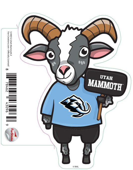Fan Creations Decal Utah Mammoth - NHL 3 inch Decal