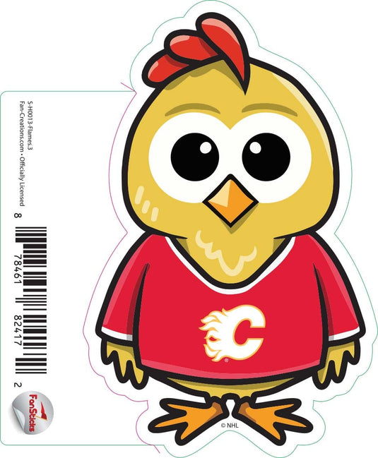 Fan Creations Decal Flames - NHL 3 inch Decal