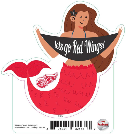 Fan Creations Decal Red Wings - NHL 3 inch Decal