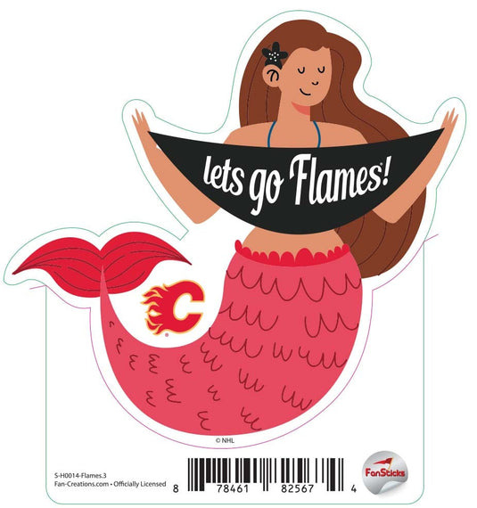 Fan Creations Decal Flames - NHL 3 inch Decal