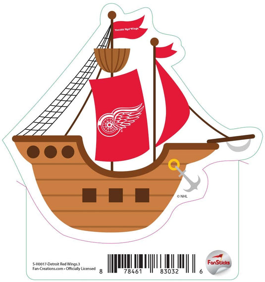 Fan Creations Decal Red Wings - NHL 3 inch Decal
