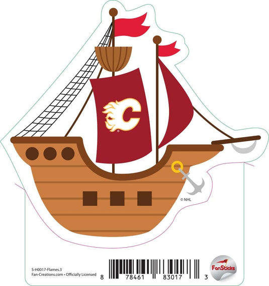 Fan Creations Decal Flames - NHL 3 inch Decal