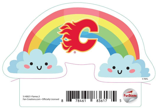 Fan Creations Decal Flames - NHL 3 inch Decal