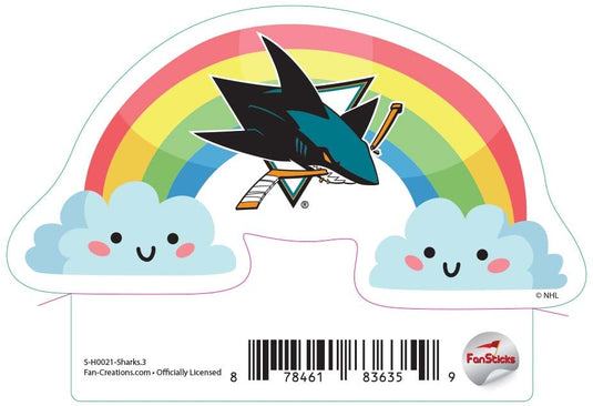 Fan Creations Decal Sharks - NHL 3 inch Decal