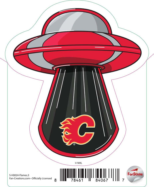 Fan Creations Decal Flames - NHL 3 inch Decal