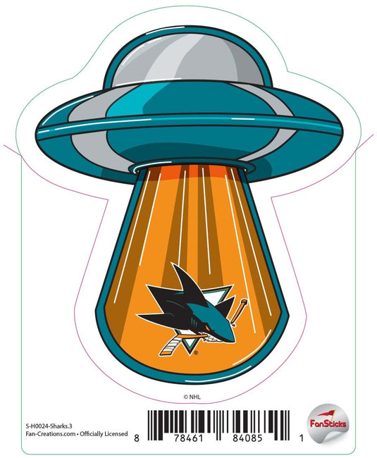 Fan Creations Decal Sharks - NHL 3 inch Decal